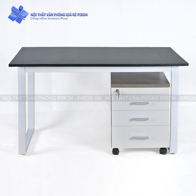 Bàn nhân viên chân sắt chữ U 1.2m BS1